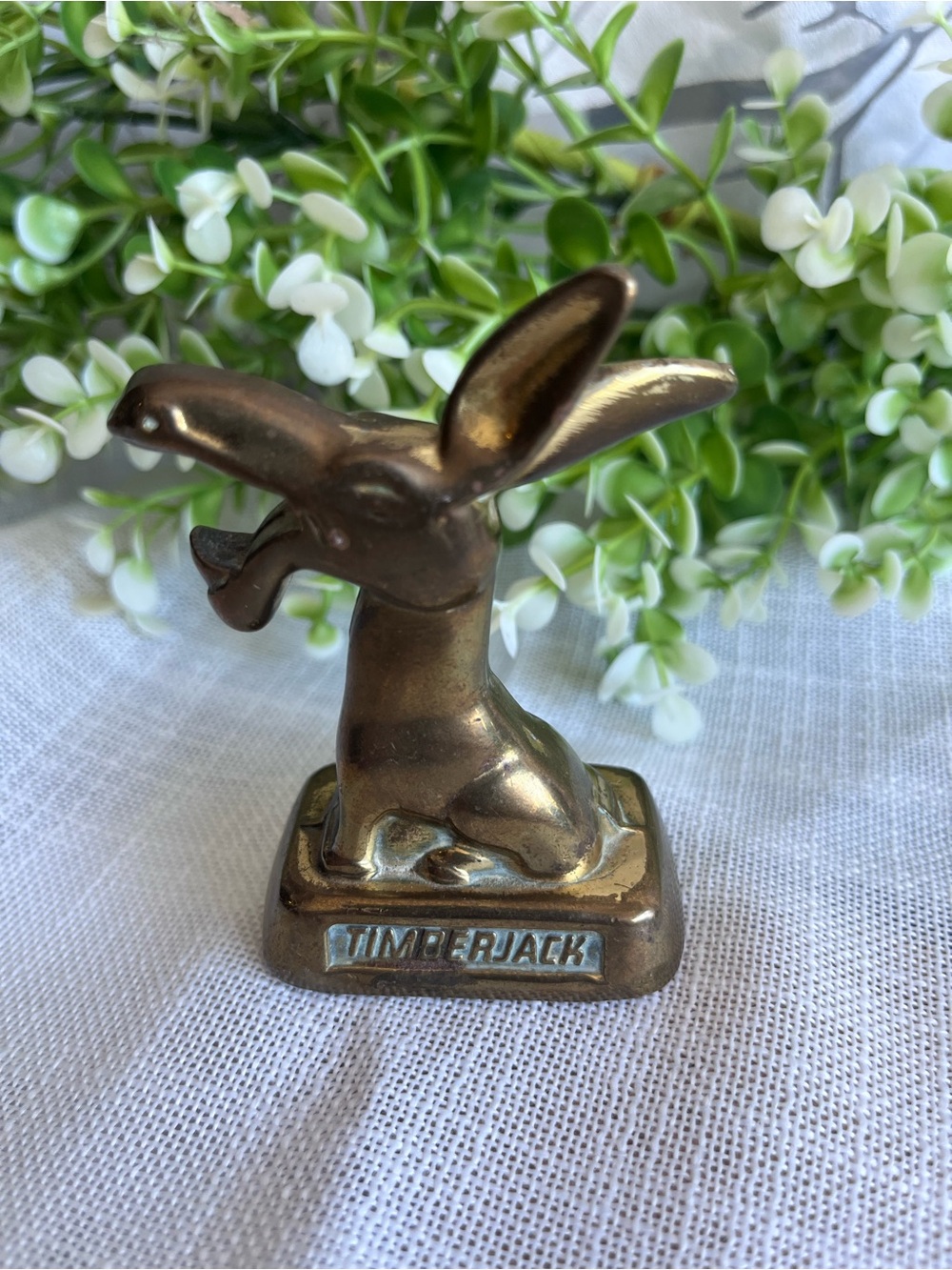 Vintage brass donkey bottle opener